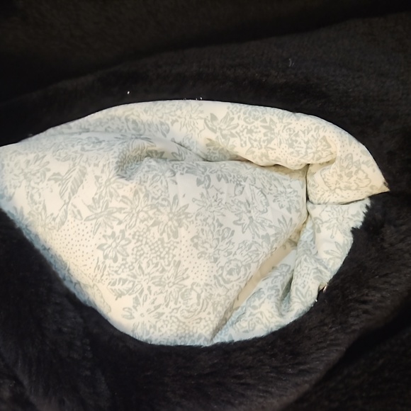 Vintage Velour Velvet Faux Fur Bomber Jacket - Picture 5 of 15